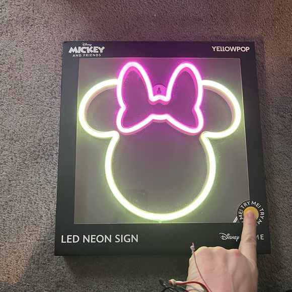 DISNEY MINNIE MOUSE LED WALL DECOR *NEW* - Picture 1 of 3
